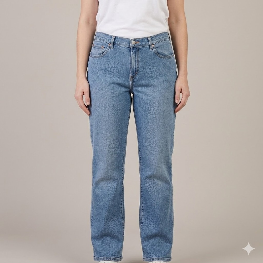 Levi's 550 Relaxed Bootcut Jeans Womens 18M Blue Cotton Blend EUC